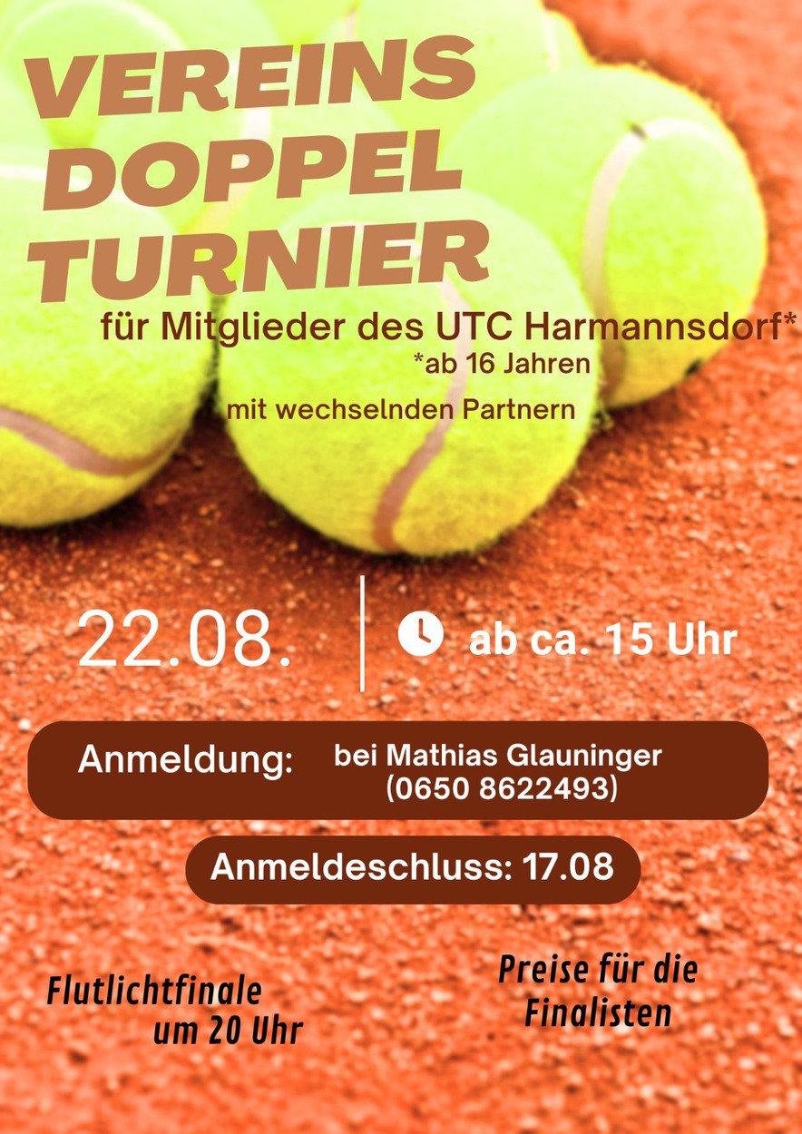  Einladung zum Doppelturnier